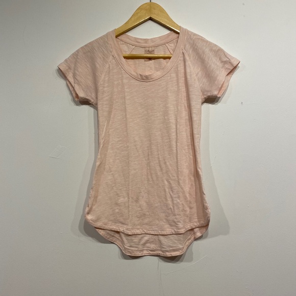 **$5 SALE** Calia Heathered Pink Crew Neck Workout T-shirt size XS - Picture 1 of 3